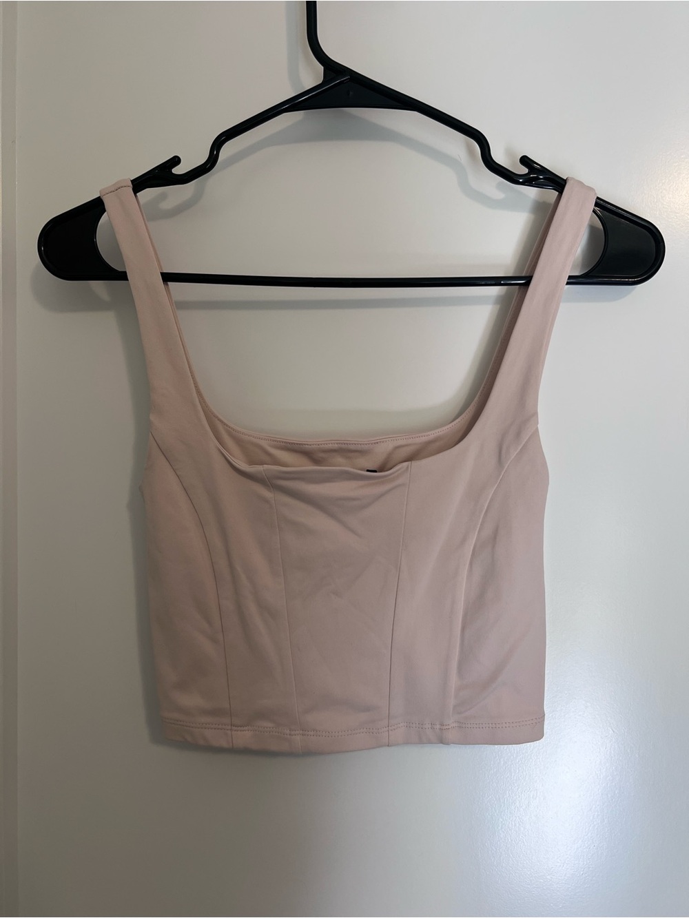 Forever 21 Blush Square-Neck Cropped Tank